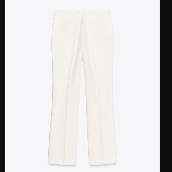 NWT ZARA 2 PIECES MATCH SET COMBINATION SATIN EFFECT BUSTIER TOP + FLARED PANTS - Picture 8 of 10